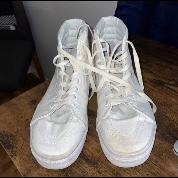 White High Top Vans - Picture 2 of 3